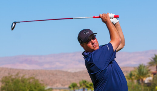 Greg Maddux Tees off at his Maddux Foundation fundraiser.